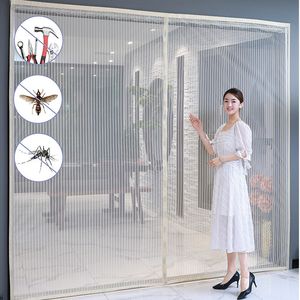 Rideaux transparents Rideau de porte magnétique puissant anti-moustiques et anti-insectes fermeture automatique gaze invisible moustiquaires de grande taille pour portes 230412