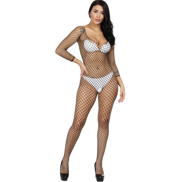 Bas en maille transparente femme érotique ouvert entrejambe collants Ultra mince Transparent résille bas dames bonneterie Lingerie Sexy