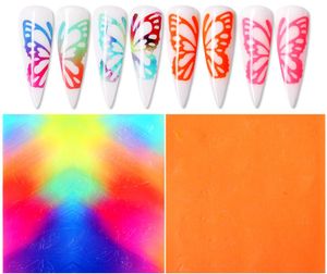 Plaat nagelsticker vlinder serie sticke overdracht mooie stickers decoratie nagel kunst accessoires diy ontwerp5816430