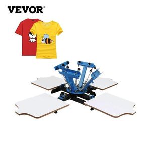 Feuille Vevor Silk Screen Printing Hine avec des kits d'imprimante de structure métallique indépendante à 360 ° pour les tshirts tai-oreiller tissus
