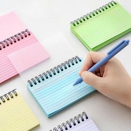 Vellen kleurrijke Tearable Notebook spiraalboek horizontale lijn notities dagboek Journal schrijfblokken schattige briefpapier schoolbenodigdheden