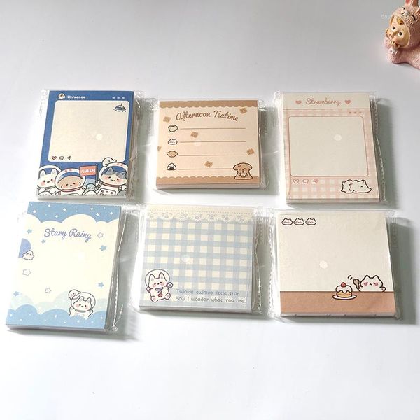 Blätter süße Cookie Bär Dekoration Memo Pad Notizpapier DIY Scrapbook Planer To Do Liste Notizblock Kawaii Briefpapier
