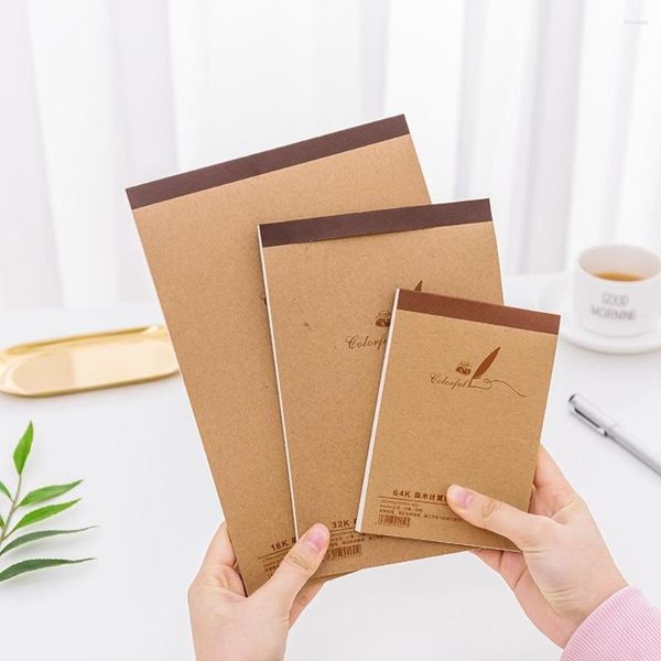 Feuilles Kraft Paper Blank Memo Book Creative Office Stationery PAPELERIE FACILE TERRIE GRASSION GRAFFITI GRAFFITI