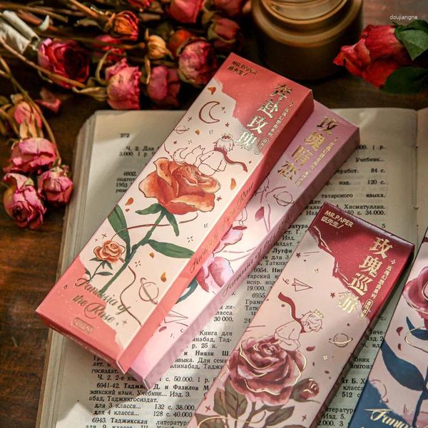 Feuilles légères rétro romantique Roses, marque-page pour Pages de livres, lecteurs, Collection pour enfants