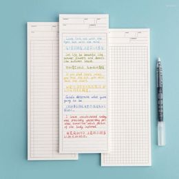 Vellen Lang Kladblok Multifunctionele Notitieblokken Schrijven School Kantoor Eenvoudige Niet-kleverige Memo Pad Briefpapier 9x25cm