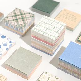 Vellen Melk Dagnotities Papiersets Effen kleur Handboek Decoratief materiaal Memoblokjes Paginavlaggen Kawaii Stationair