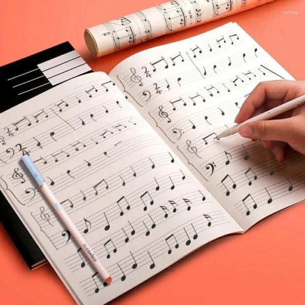 Hojas de práctica de música, cuaderno de Piano, violín, libro Universal de cinco líneas para herramienta de hoja de Pactice