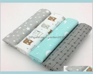 Vellen sets beddengoedbenodigdheden 4 stks veel geboren baby -laken set 76x76cm voor wiegje linnen 100 procent Cotton FLA2110985