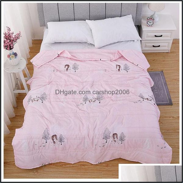 Ensembles de draps Fournitures de literie Textiles de maison Jardin Vente Drap de lit floral Protection de matelas Er Enfant Plat 1 Étui souple Double Extra Larg