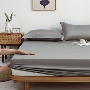 Bettlaken-Sets Bonenjoy 1 Stück Spannbettlaken aus 100 % reiner Baumwolle für Einzelbett, Doppelbett, Queen-Size-Bett, King-Size-Bettlaken mit elastischem Boden, Bettlaken aus Baumwolle 220901