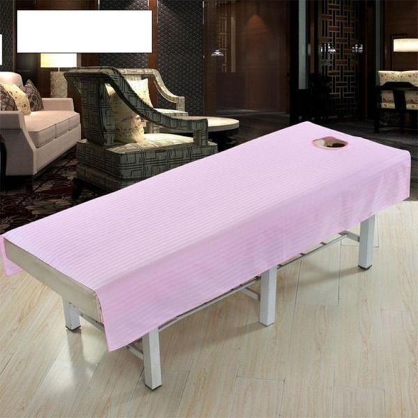 Feuilles de feuilles j 32 coton massage table de lits de lit de lits de lit de lit de lit de beauté spa de salon de beauté avec trou de visage pure couleur zk30 217o