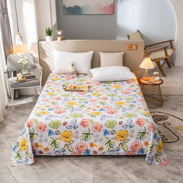 Conjuntos de sábanas Estilo moderno Colchas suaves y cómodas Niños Adultos Sábanas planas Ropa de cama Ropa de cama