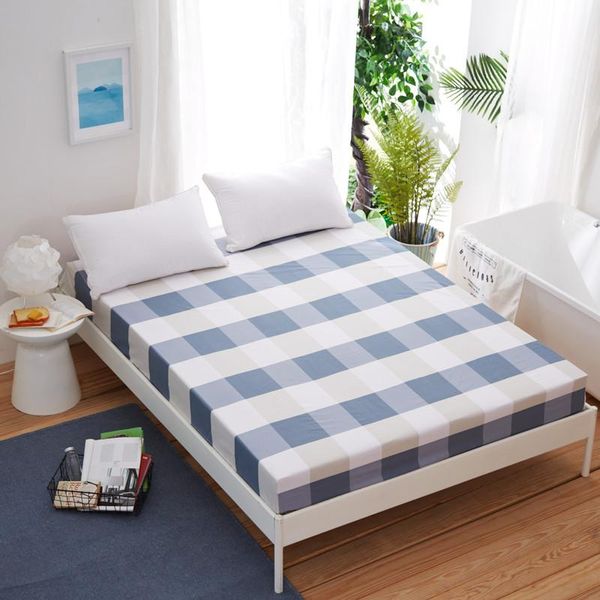 Ensembles de draps Plaid Housse de drap-housse moderne Parure de lit Protecteur anti-poussière Linge de lit fonctionnel 25 cm de profondeur