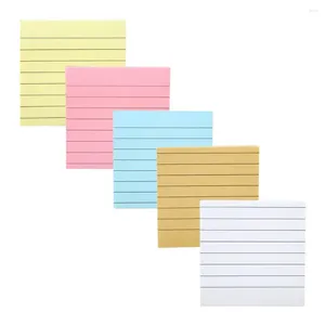 Bloc-notes autocollant de couleur unie, feuilles autocollantes, bloc-notes pour avis de messages, fournitures de papeterie scolaires et de bureau