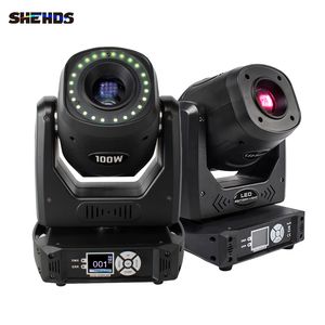 SHEHDS 100W LED Spot GOBO Beam Moving Head Verlichting Met 6 Prisma DMX Voor Disco's DJ Bar