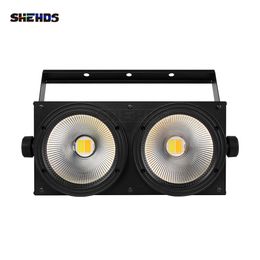 SHEHDS 2 Ogen LED 200W 2in1 Koel Warm Wit 6in1 RGBWA + UV COB Par Verlichting Voor DJ Disco Party Bruiloft podium