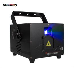 SHEHDS 3000mw RGB Animatie Scanning Laserlicht 30KPPS Podiumverlichting ILDA Full Color Voor Party Wedding Bar Club DMX512