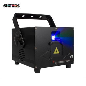 SHEHDS 3000mw RGB Animation Scanning Laser Light 30KPPS Stage Lighting ILDA Full Color For Party Wedding Bar Club DMX512