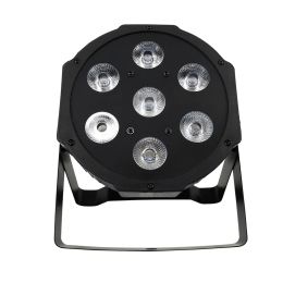 Shehds 7x12W RGBW 4in1 LED PAR Luz - Iluminación de lavado en etapa compatible de DMX512 para DJ, Disco y Party LL