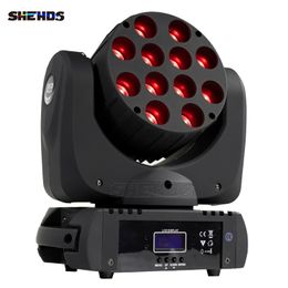 SHEHDS Hoge Kwaliteit Snelle Levering DMX Licht Moving Head LED Beam 12X12W RGB Professionele Podium DJ Fabriek Prijs