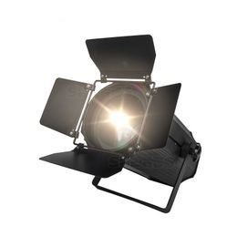 SHEHDS LED 200W COB Lineaire Zoom Par Warm + Koel Wit Verlichting Met Schuurdeur DJ Podiumverlichting Bruiloft theaterverlichting