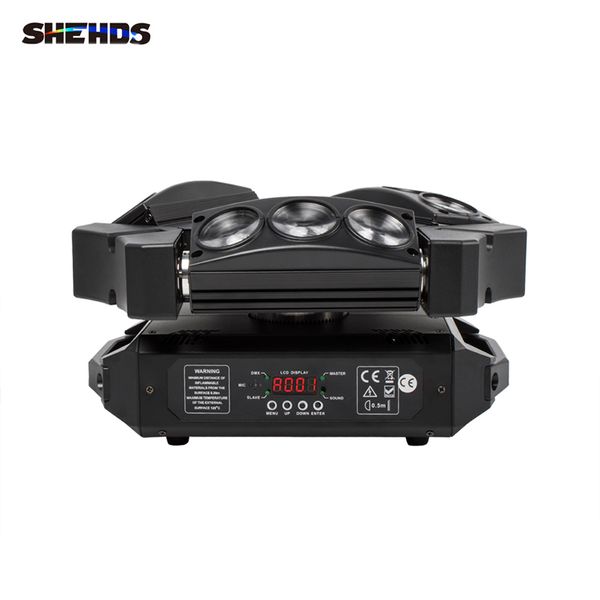 Shehds LifeSpan Long Lights High Power Lights Mini LED Beam 9x10W RGBW4IN1 Cabeza móvil DMX 512 Efecto de la etapa Iluminación para DJ Disco Fiestas