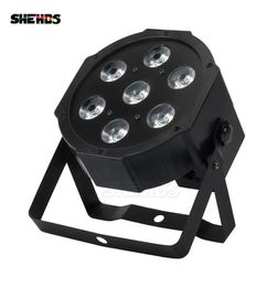 SHEHDS Lyre 7x12W RGBW LED Par Light met DMX512 4in1 Stage Wash Lichteffect voor DJ Disco Party Podiumapparatuur Luces Discoteca1159037
