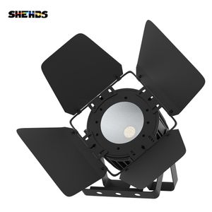 SHEHDS nouveau 200W 6in1 RGBACL COB lumière en aluminium lavage Par lumières avec porte de grange pour DJ Disco fête mariage Club DMX512 lumineux