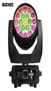 Shehds Stage Light Beam Wash 19x15W RGBW Zoom Moving Head Lighting For Disco KTV Party DJ Equipment Rapid Transportation5544217