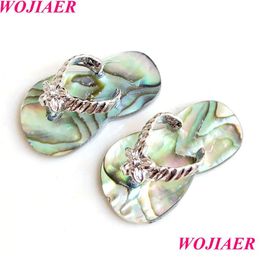Shell Bone Coral Natural Abalone Shell Tamaño pequeño Pink White Sandals Colgantes Seashell Pendant For Diy Jewelry Making Ea Bdejewelry Dhp4Y