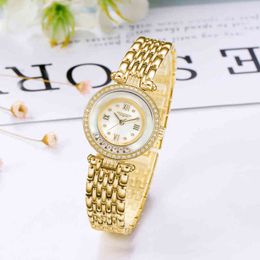 Shell cadran de la facturation de la facturation Luxe 18k Or Diamonds Montres Bracelet Bracelet Bracelet Montre pour femmes