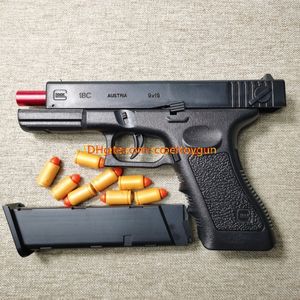 Shell Ejection Pistol Handgun Toy Gun Blaster avec magazine Extra Magazine CONTINU MODEAUX LOCKER POUR ADULTS BOYS CS PUBG GAME PROP