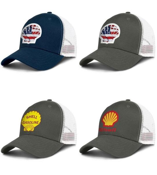Shell gasolina gasolinera logo hombres y mujeres camionero ajustable meshcap golf fresco personalizado elegante gorras de béisbol Gasolina Ame3250602