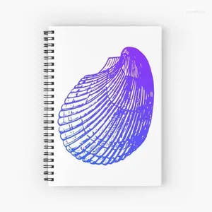 Shell Pattern Spiral Notebook Journal 120 Pages Étudiants Note Book for Journing Notes Study Daily School Writing Children Gift