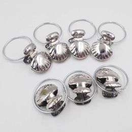 Shell Ringen Vorm Gordijn Clips Roestvrij staal Window Douche Kleding Pegs Klemmen Draperie Haak Opslagrek A218042