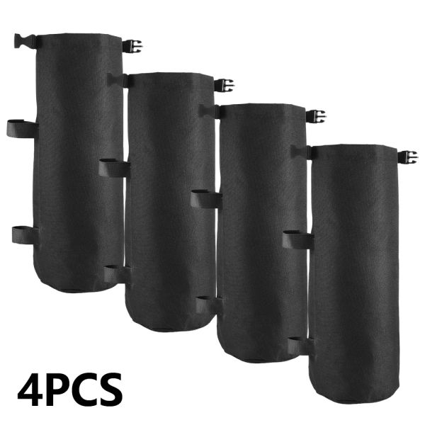 Refugios 4pcs de carpa de campamento al aire libre bolsas de arena pesas de sandbags 420d oxford a prueba de viento que arregla las carpas de la bolsa de arena accesorios