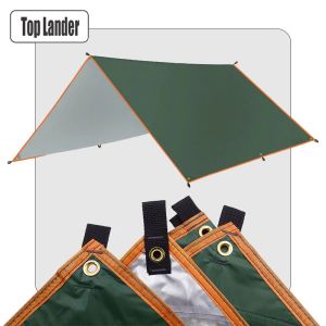 Schuilplaatsen 4x3m 3x3m luifel waterdichte tarp tent schaduw ultralight tuin luifel luifel zonneschade buiten camping hangmat toeristische strand zonnescherm