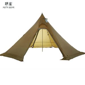 Schuilplaatsen Asta Gear Track 5 Pyramid Tent Bushcraf Lichtgewicht 45 personen Buitenwandelen Camping met Snow Rok Regenbestendige windvestige tent