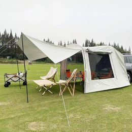 Shelters Auto Achtertent Uitbreiding Waterdichte Trailer Tent Camping Shelter Luifel Kofferbak Tent voor Outdoor Tour Barbecue Picknick