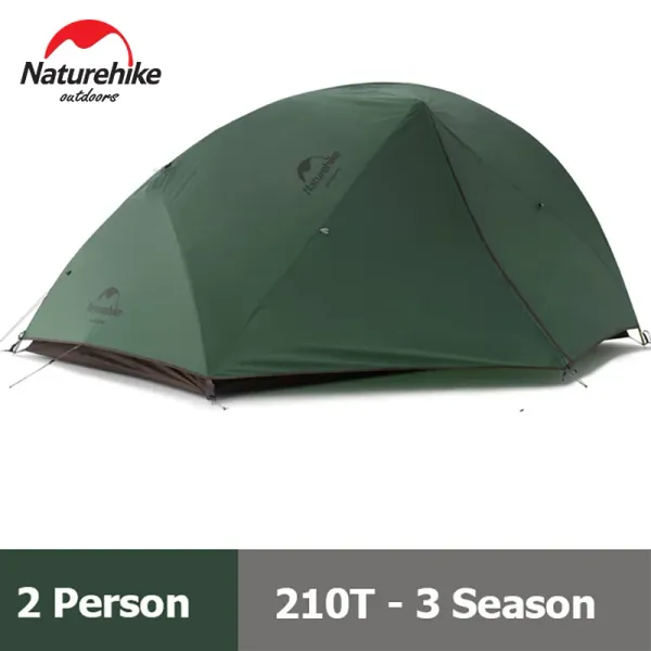 Refugios Naturehike Tent de 2 personas Tienda Star River Camping Camping Tienda Ultralight Ultralight Outdoor Tent Tent 4 Season Tent con estera gratis