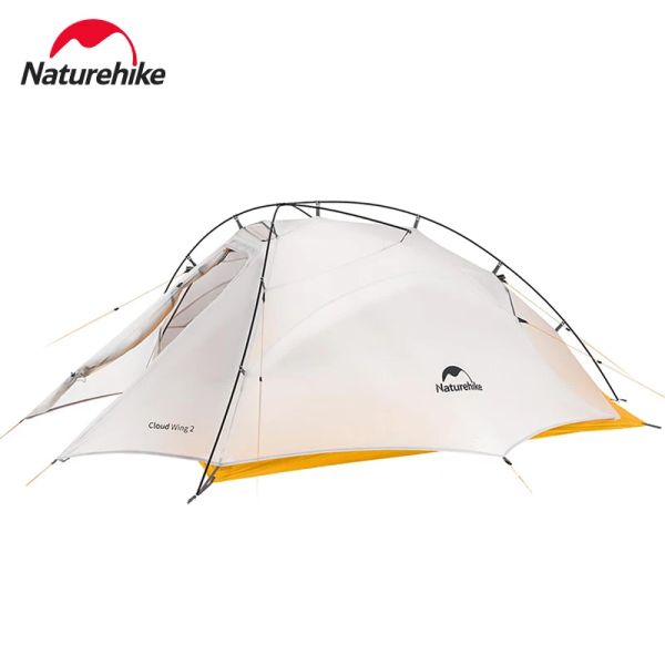 SHÉTRES NATUREHIKE NOUVEAU Cloud Up 2 Tent Ultralight Camping Tent 1 2 Personne Double couche étanche à abri en nylon portable Tente extérieure