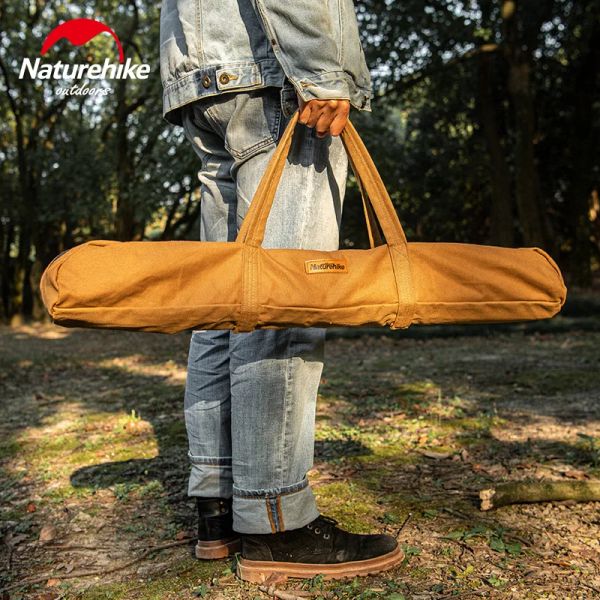 Refugios NatureHike Bolsa de almacenamiento de poste de la tienda al aire libre Alta compacidad Bolsa de diversión Resistiendo a Sun Shade Support Bold Bag Baging Accesorios para acampar