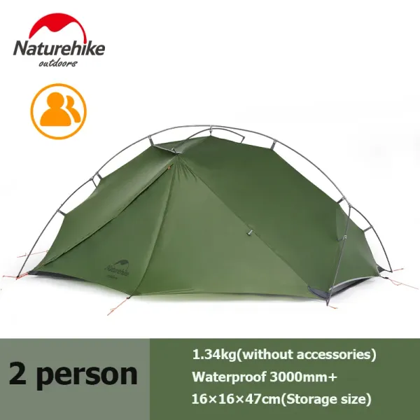 Refugios NatureHike Vik Tent 1 2 Personas Tienda Ultralight Camping Camping Centre Airy Fishing Tent impermeable