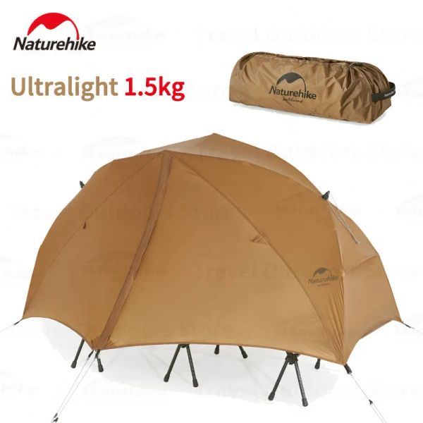 Refugios NatureHikecanyon 1p Tienda Quickopen 20d Silicona Nylon Camping Oft The Ground Tent Ultralight Outdoor Camp Camá