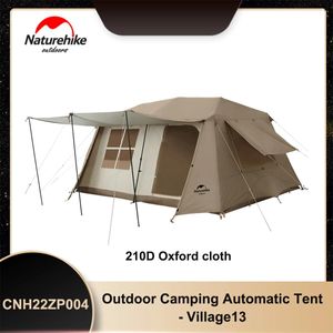 Refugios más nuevos NatureHike Village13 Tope automático de techo CNH22ZP004 210D Polyester Oxford Cloth recubierto con plateado por las carpas de campamento al aire libre