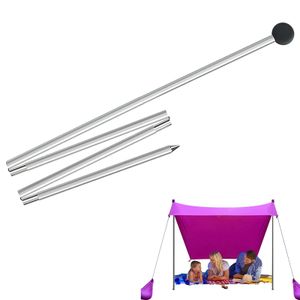 Refugios de aluminio canopy pole canopys pole tapa playa marco de soporte de soporte top bola pole telescópico para acampar soporte de poste de lona