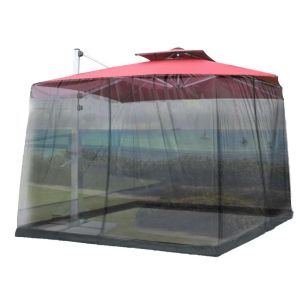 Refugios Mosquitera al aire libre Patio Sombrilla Mosquitera Pantalla Resistente a los rayos UV Gazebo Estilo Mosquitera para acampar en el patio al aire libre