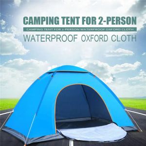 Schuilplaatsen Outdoor Tents Camping Waterdichte tenten 1 of 2 personen Draagbare vouwt Tent Beach Camping Travel Hunting Pop Up Tent