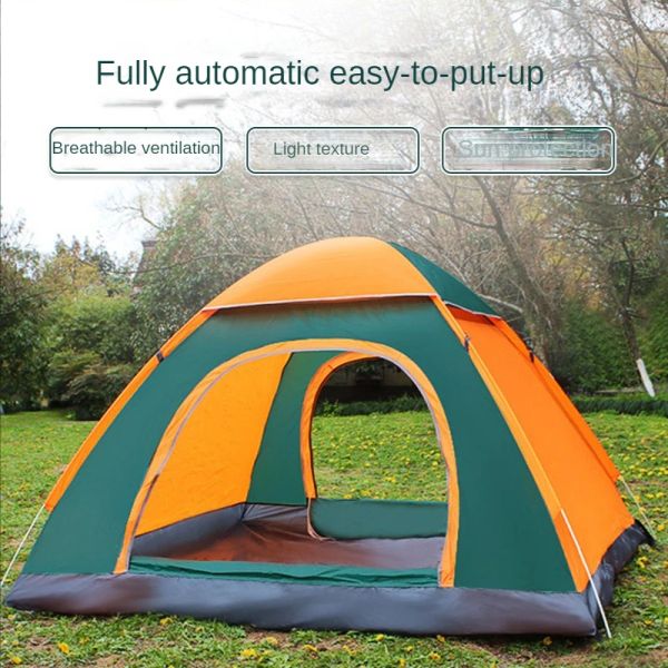 Abris pop-up tente 12 personnes de camping tente facile configuration instantanée protable un abri de soleil de randonnée pour le camping sur le terrain de randonnée en voyage