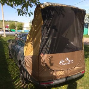 Abris Tente de coffre de voiture SUV Tente arrière Visite autonome Barbecue Camping Tente d'extension de queue de voiture Pare-soleil Tente de coffre de voyage imperméable